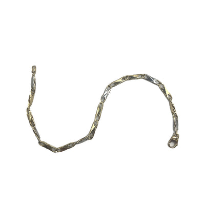 Bracciale Oro Giallo & Bianco Maglia Infinito Gold House De Patto - 1P - Gioielleria De Patto