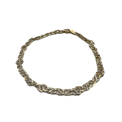 Bracciale Oro Giallo & Bianco Maglia Catena Gold House De Patto - 1T - Gioielleria De Patto