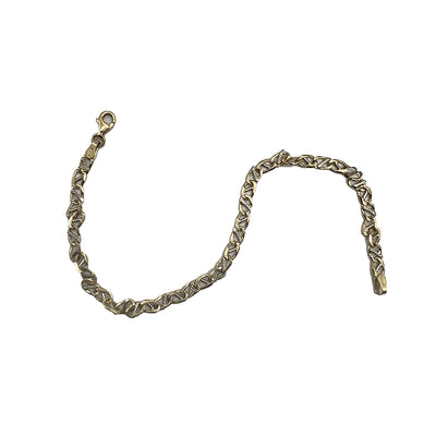 Bracciale Oro Giallo & Bianco Maglia Catena Gold House De Patto - 1T - Gioielleria De Patto