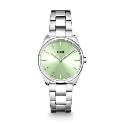 Cluse Orologio Donna Feroce Petite Green, Silver - CW11215 - Gioielleria De Patto