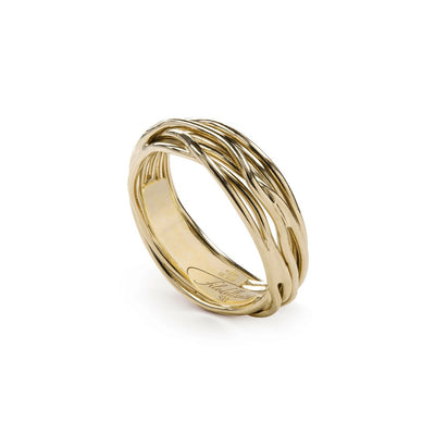 Rubinia Anello Unisex Filodellavita Classic 7 fili in Oro Giallo - AN7G - Gioielleria De Patto