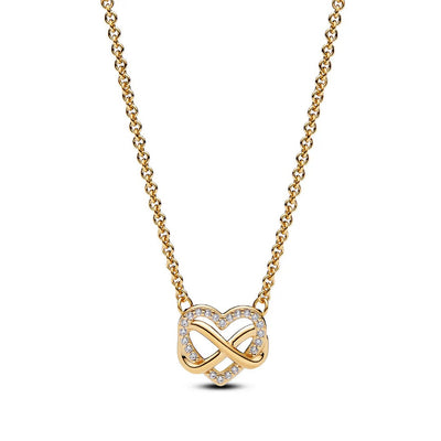 Collana Donna Pandora Cuore Infinito Pietre Luminose - 362666C01 - Gioielleria De Patto