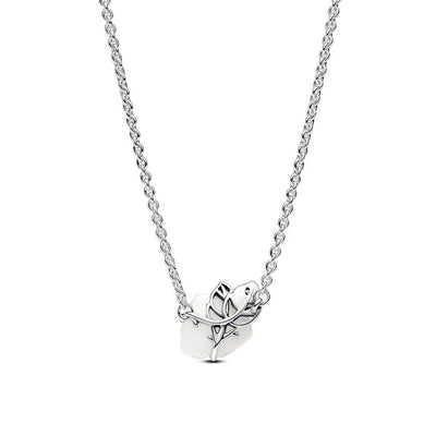 Collana Donna Pandora Rosa Bianca - 393206C01 - Gioielleria De Patto