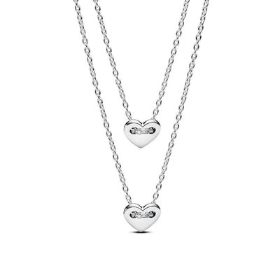 Collana Donna Pandora Cuori Divisibile - 393207C00 - Gioielleria De Patto