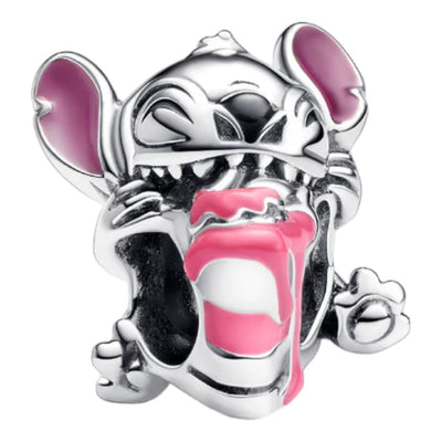 Pendente Donna Pandora Disney, Lilo & Stitch, Stitch con Torta di Compleanno - 793189C01 - Gioielleria De Patto