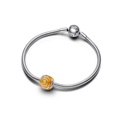 Charm Donna Pandora Rosa Gialla - 793212C02 - Gioielleria De Patto