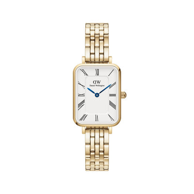 Orologio Donna Daniel Wellington Quadro Roman Numerals Link 5 Gold - DW00100688 - Gioielleria De Patto