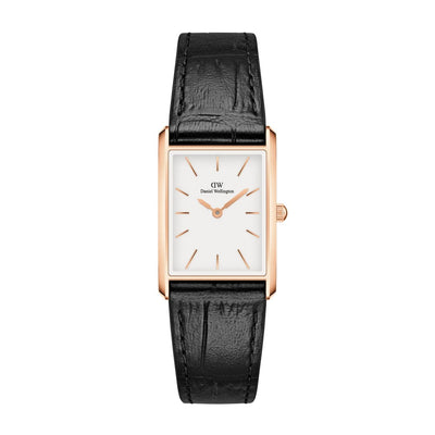 Orologio Unisex Daniel Wellington Bound Black Crocodile Rose Gold - DW00100693 - Gioielleria De Patto