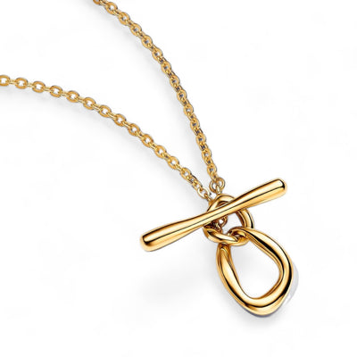 Collana Donna Pandora Chiusura a T Linea Sinuosa - 363255C00 - Gioielleria De Patto