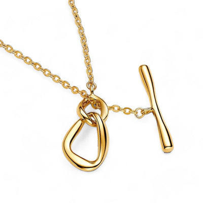 Collana Donna Pandora Chiusura a T Linea Sinuosa - 363255C00 - Gioielleria De Patto