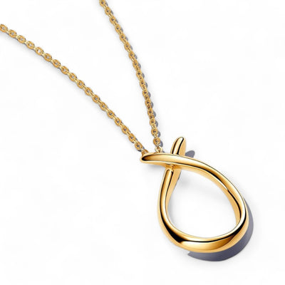 Collana Donna Pandora Goccia Linea Sinuosa - 363316C00 - Gioielleria De Patto
