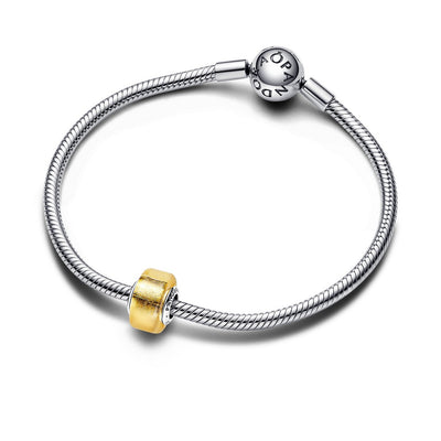 Charm Donna Pandora Mini Vetro di Murano Foglia dOro - 793353C00 - Gioielleria De Patto