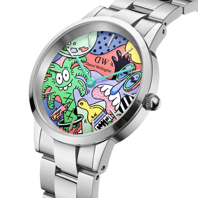 Orologio Uomo Daniel Wellington Iconic Link Multicolor Steven Harrington x DW - DW00100734 - Gioielleria De Patto