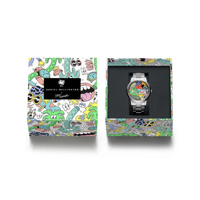 Orologio Uomo Daniel Wellington Iconic Link Multicolor Steven Harrington x DW - DW00100734 - Gioielleria De Patto