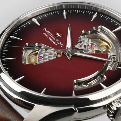 Hamilton Orologio Uomo Jazzmaster Open Heart Auto - H32675570 - Gioielleria De Patto