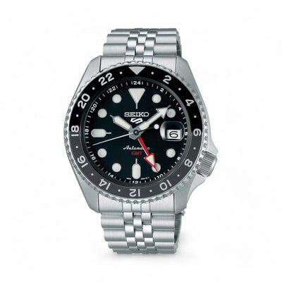 Seiko 5 Sport Orologio GMT Uomo Nero - SSK001K1 - Gioielleria De Patto