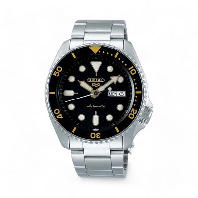 Seiko 5 Sport Orologio Uomo Nero e Dorato - SRPD57K1 - Gioielleria De Patto
