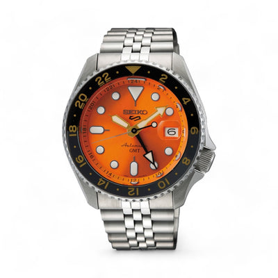 Seiko 5 Sport Orologio GMT Uomo Arancione - SSK005K1 - Gioielleria De Patto