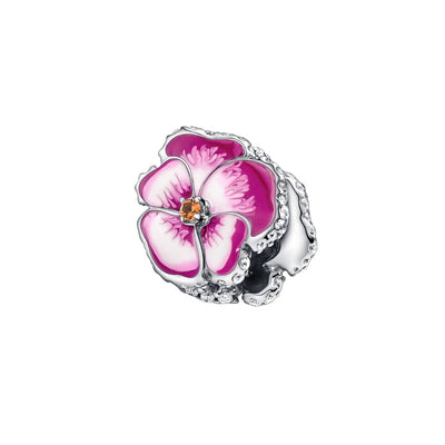 Charm Donna Pandora Viola del Pensiero Rosa - 790777C01