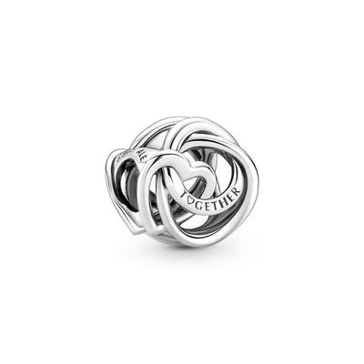 Charm Donna Pandora Cuori Intrecciati Insieme Per Sempre - 791507C00