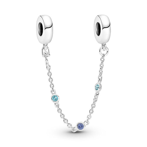 Catena di Sicurezza Donna Pandora Pietre Blu - 791688C01