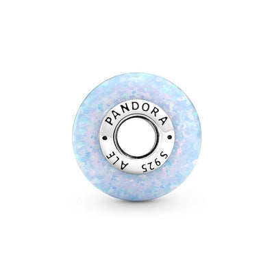Charm Donna Pandora Opale Blu Oceano - 791691C01 - Gioielleria De Patto