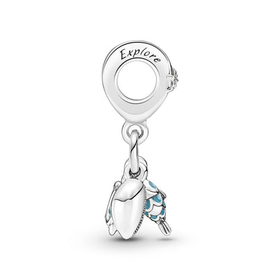 Pendente Donna Pandora Pesciolino, Tartaruga Marina e Conchiglia - 791697C01 - Gioielleria De Patto