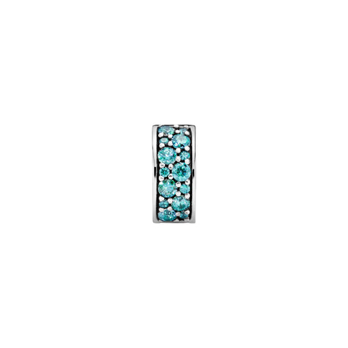 Charm Clip  Donna Pandora Pavè Turchese - 791817MCZ