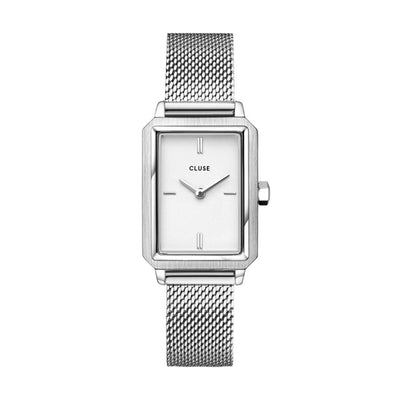Cluse Orologio Donna Fluette Watch Mesh White, Silver Colour - CW11509 - Gioielleria De Patto
