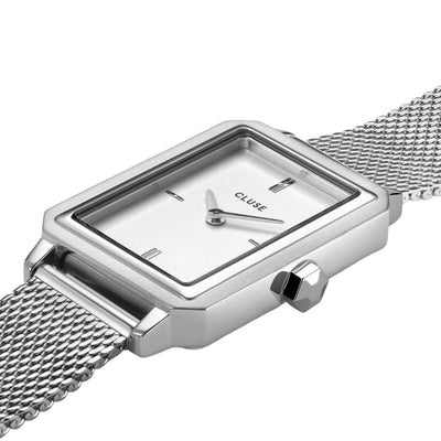 Cluse Orologio Donna Fluette Watch Mesh White, Silver Colour - CW11509 - Gioielleria De Patto