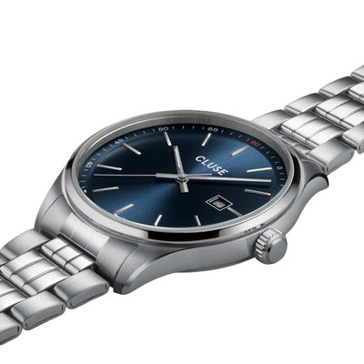 Cluse Orologio Uomo Anthéor Watch Steel Blue, Silver Colour - CW20903 - Gioielleria De Patto
