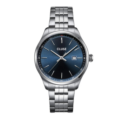 Cluse Orologio Uomo Anthéor Watch Steel Blue, Silver Colour - CW20903 - Gioielleria De Patto