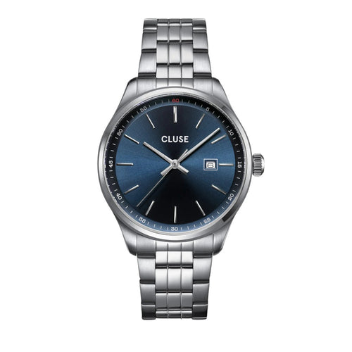 Cluse Orologio Uomo Anthéor Watch Steel Blue, Silver Colour - CW20903