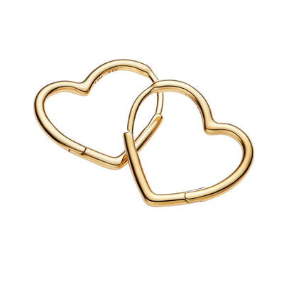 Orecchini Donna Pandora Cerchi Cuori Asimmetrici - 268307C00 - Gioielleria De Patto