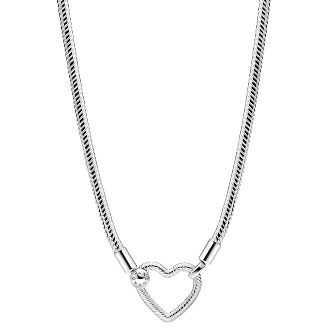 Collana Donna Pandora Maglia Snake Chiusura a Cuore - 393377C00 - Gioielleria De Patto