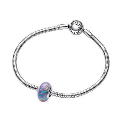 Charm Donna Pandora Opale Glitter Viola - 791691C05 - Gioielleria De Patto