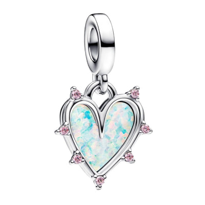 Charm Pendente Donna Pandora Cuore dell'Amicizia Opale - 793434C01 - Gioielleria De Patto