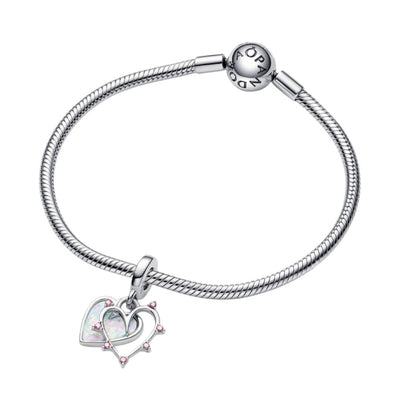 Charm Pendente Donna Pandora Cuore dell'Amicizia Opale - 793434C01 - Gioielleria De Patto