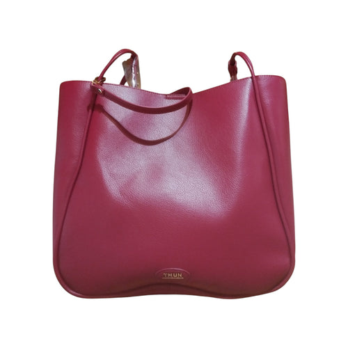 Thun Borsa a spalla in ecopelle bordeaux Sempre con me - H3606P00