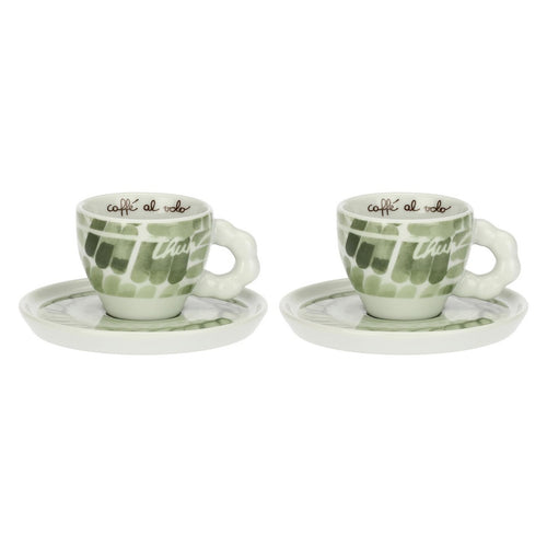 Thun Set 2 tazzine espresso e zuccheriera in porcellana AbbracciAMI - P5049A91 - Gioielleria De Patto