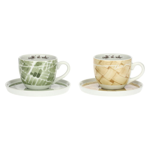 Thun Set 2 tazze colazione con piattino in porcellana AbbracciAMI - P5125A91 - Gioielleria De Patto