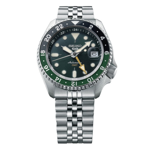 Seiko Orologio Uomo 5 Automatique Homme Gmt Acier Vert/Noire - SSK035K1 - Gioielleria De Patto