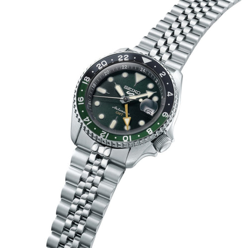 Seiko Orologio Uomo 5 Automatique Homme Gmt Acier Vert/Noire - SSK035K1 - Gioielleria De Patto