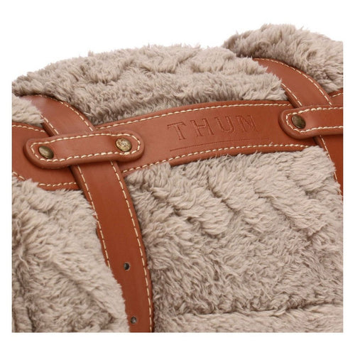 Thun Coperta Inverno Incantato con manici in ecopelle, tortora - P5173P00 - Gioielleria De Patto