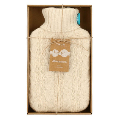Thun Boule acqua calda con cover in tricot jaqard AbbracciAMI, tortora - P5181P00 - Gioielleria De Patto