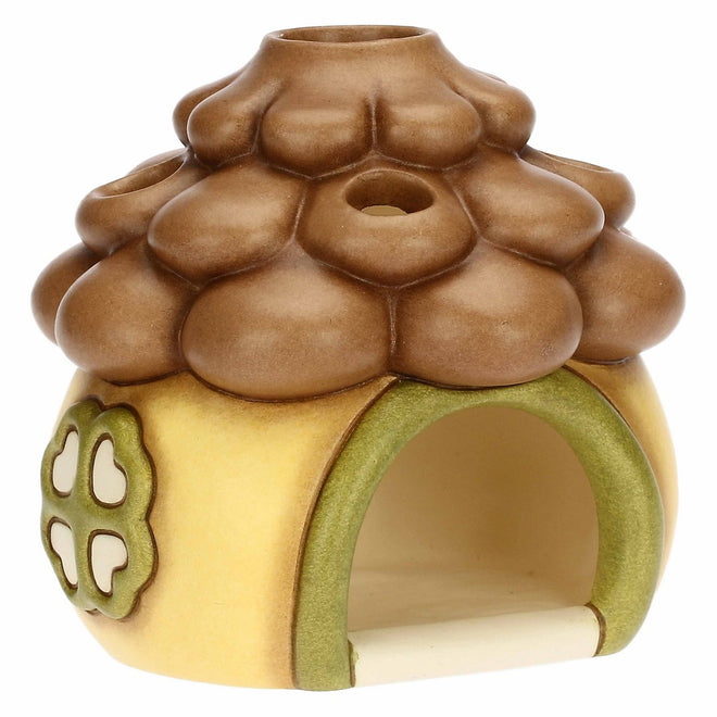 Thun Porta tea-light casetta a forma di pigna in ceramica Inverno Incantato - C3256H90 - Gioielleria De Patto