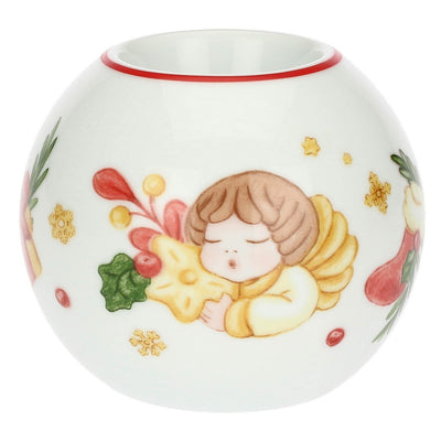 Thun Porta tea-light a forma di pallina di Natale in porcellana Sorprese di Natale - P5104P00 - Gioielleria De Patto