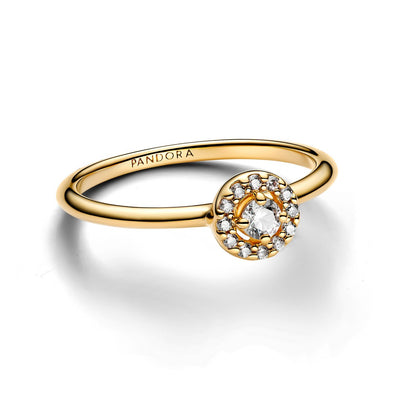 Anello Donna Pandora Punto Luce e Pavè - 163554C01 - Gioielleria De Patto