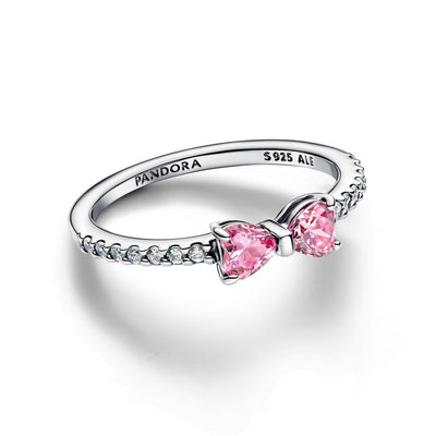 Anello Donna Pandora Fiocco Luminoso Rosa - 193510C01