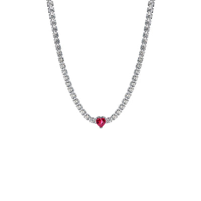 Collana Donna Pandora Collana Choker Cuore Rosso - 393549C01